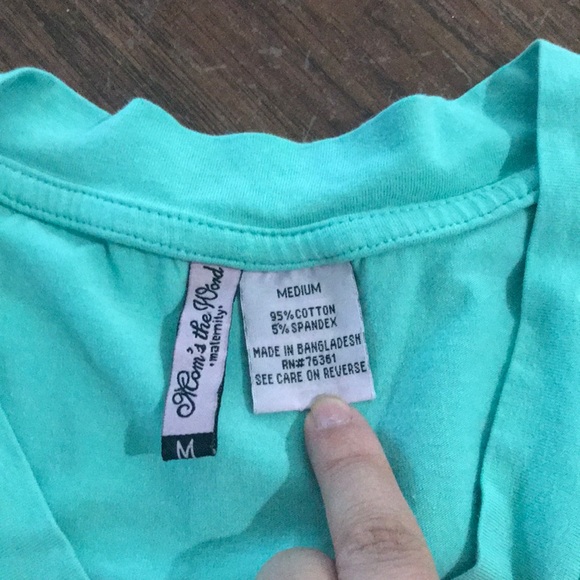 ⚡️Teal Soft Maternity T-shirt - Picture 2 of 4